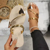 Women's Summer Heart-Shaped Design Simple And Beautiful Women's Sandals Thong Slip-On Flat Sandals
